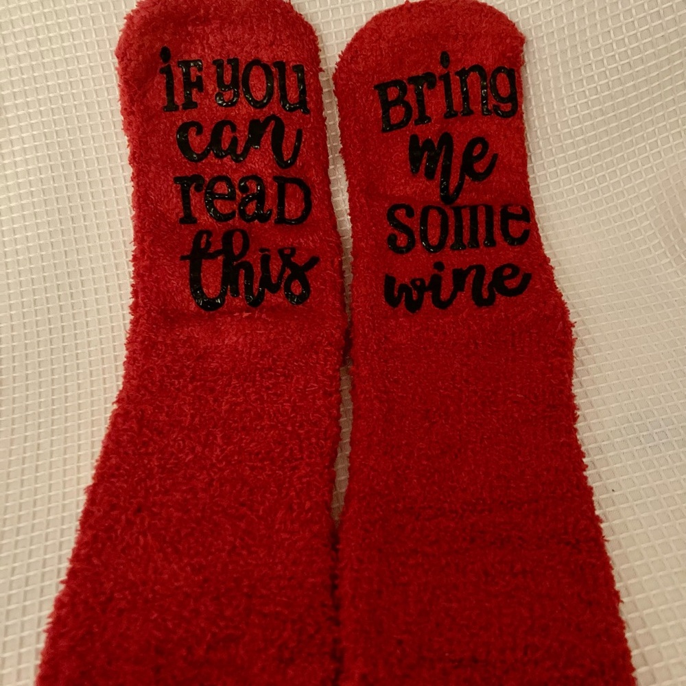 Red- Wine Socks! Brand New!